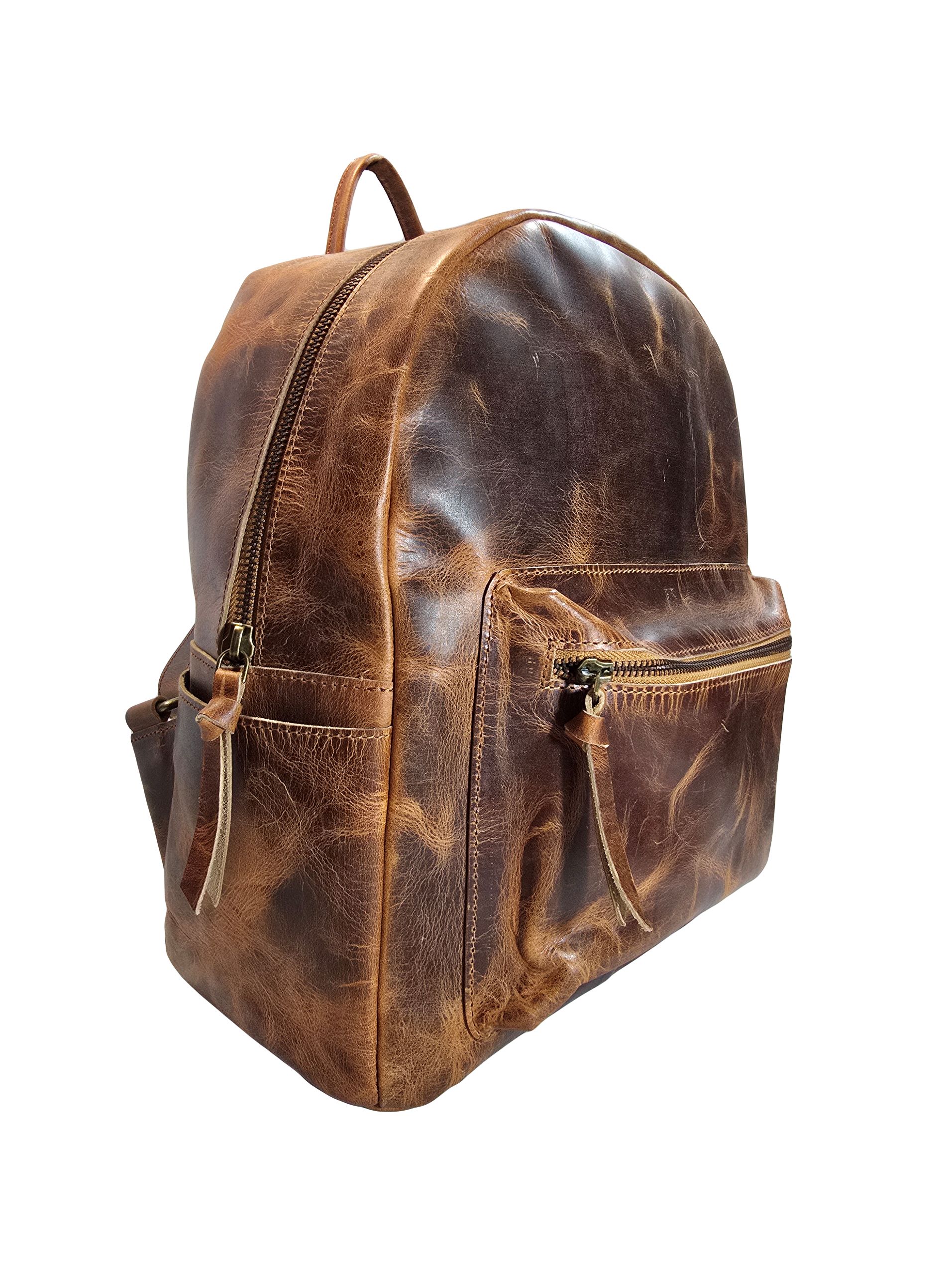 Кожена дамска раница 