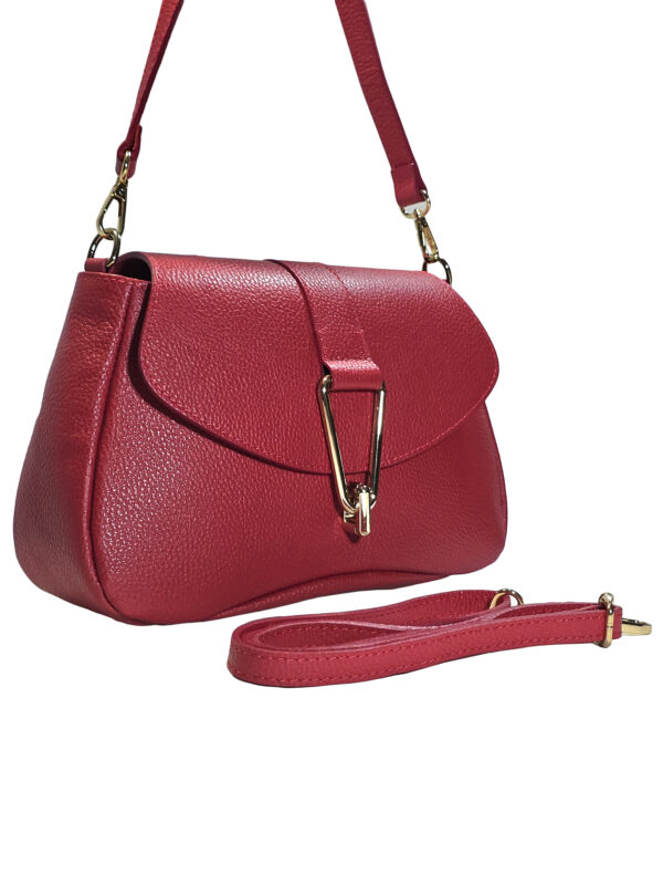 „Чанта Евора – комплект с дълга регулируема презрамка за crossbody, естествена кожа“