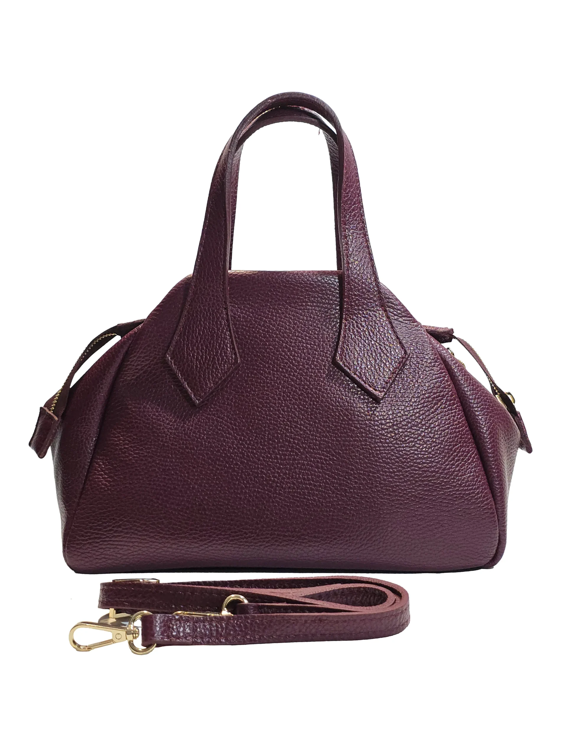 „Дамска чанта Аврора – изглед отпред с двойни дръжки и изчистен силует“