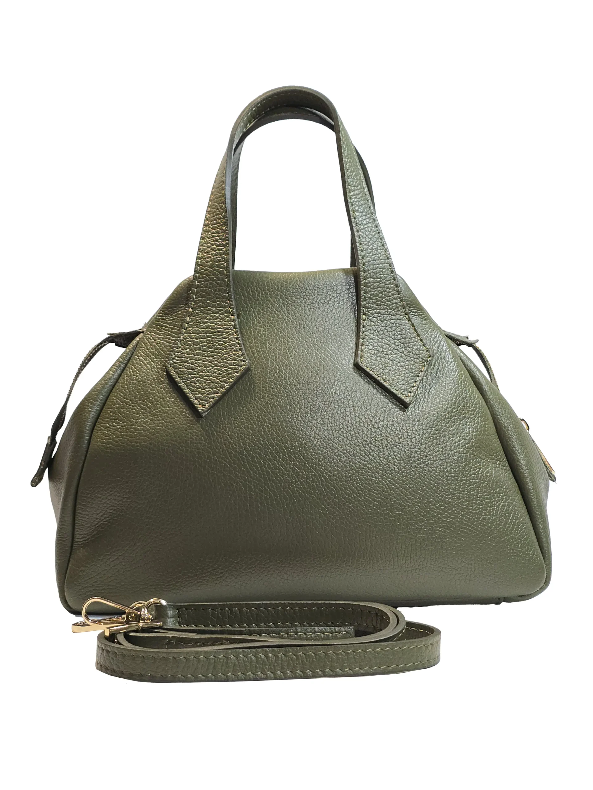 „Дамска чанта Аврора – изглед отпред с двойни дръжки и изчистен силует“